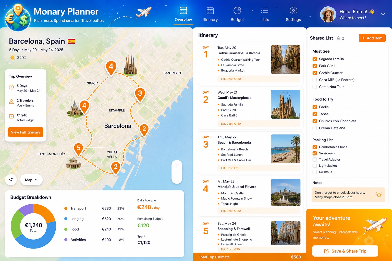Monary Planner — Web App